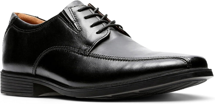 Clarks Herren Stafford Park5_Derby 45 EU Black Leather, 45 EU Black Leather