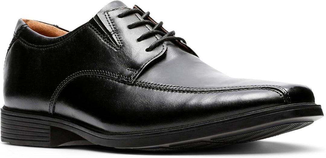 Clarks Herren Tilden Cap Derbys 39.5 EU Schwarzes Leder, 39.5 EU Schwarzes Leder