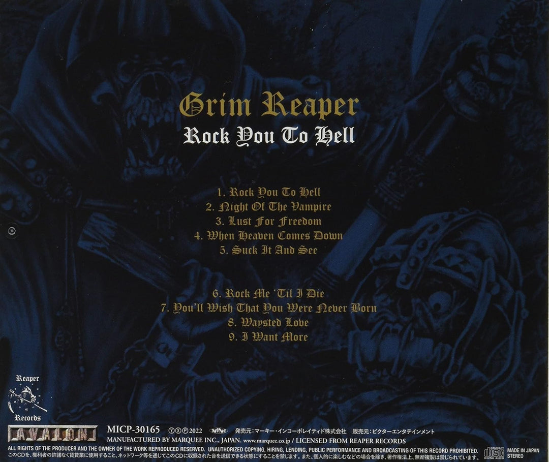 Rock You To Hell, Audio-CD