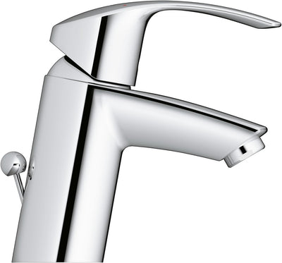 GROHE Eurosmart Waschtischarmatur, versenkbare Kette, Standard-Auslauf 33188002 S versenkbare Kette,