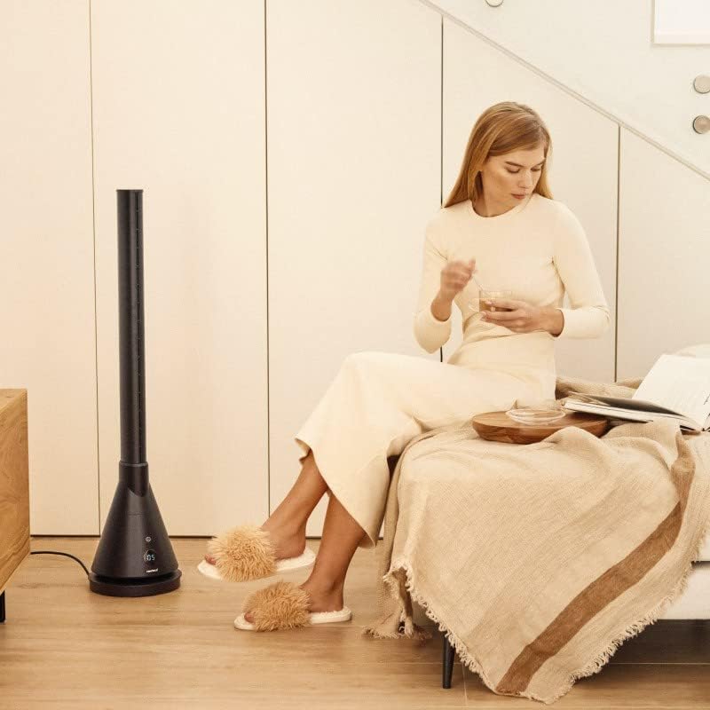 NEWTECK Heizlüfter Dual 365, Ventilator ohne Flügel, Keramik-Heizung, Höhe 101 cm, Fernbedienung, Os