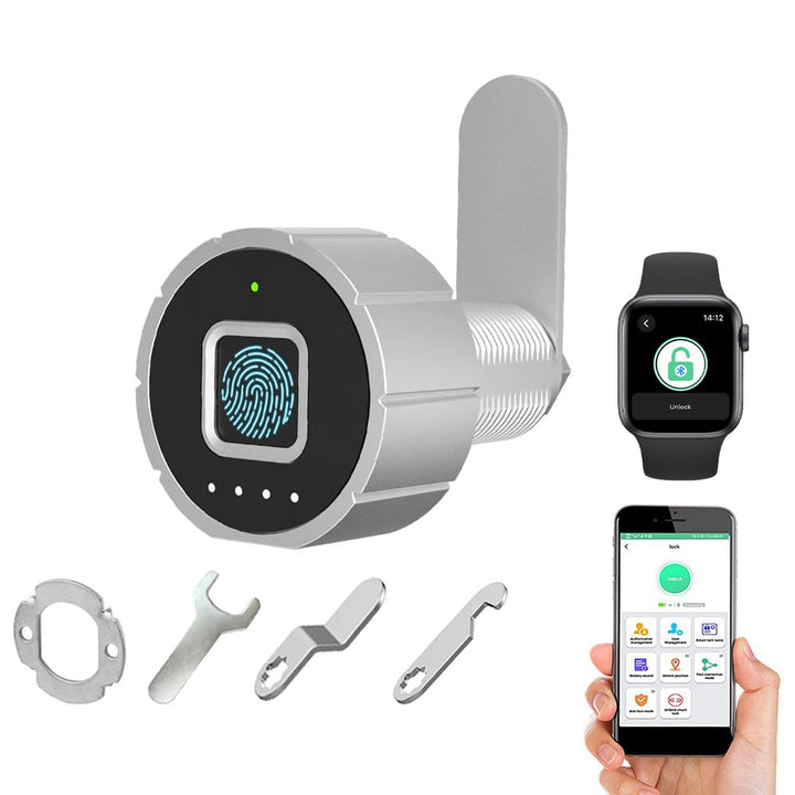 Fingerabdruck Nockenschloss eLinkSmart Bluetooth App Schrank Schloss 30MM (27mm) für Haus Büro und M
