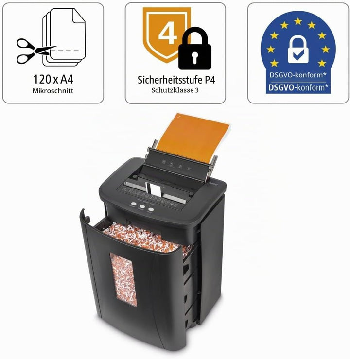 Hama Aktenvernichter Einzug Aktenvernichter professionell Home Office (Partikelschnitt, Schredder, e