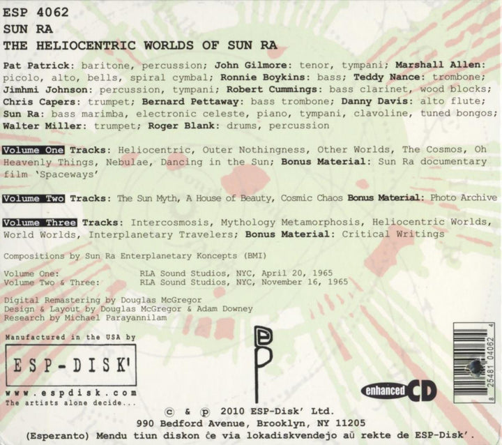The Heliocentric Worlds of Sun Ra, Audio-CD