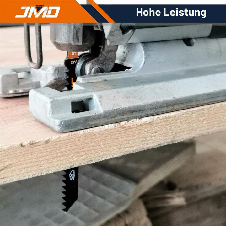JMD 30 x T111C Holz Stichsägeblätter Set 100mm 8TPI Sägeblätter Stichsäge für Holz und Kunststoffsch