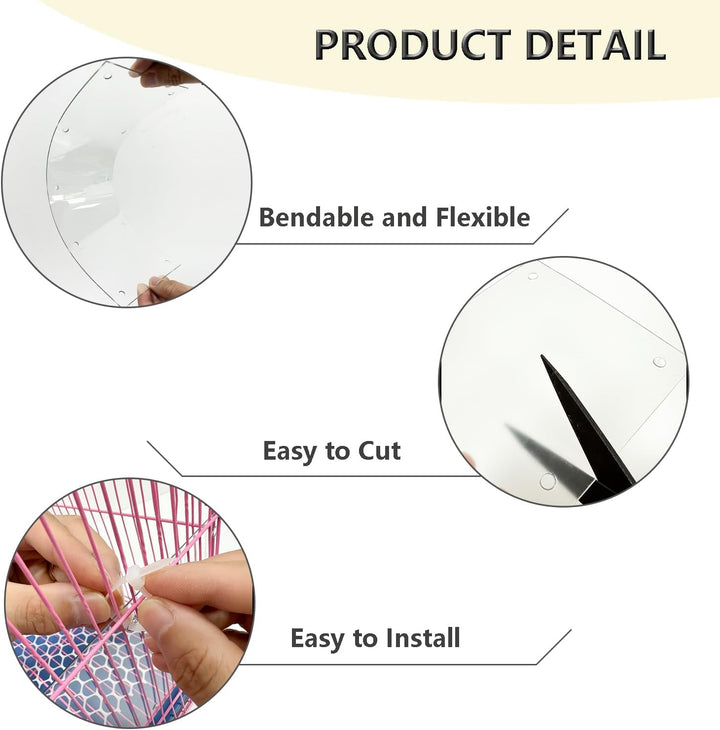 18 Stück Haustierkäfig Einlagen, Käfig-Urin-Schutz, 35x15 cm Haustierkäfig-Einlage mit 180 Stück Kab