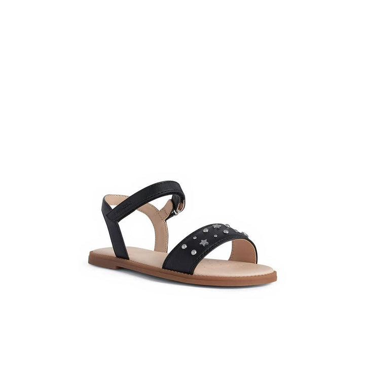 Geox Mädchen J Karly Girl Sandalen 28 EU Schwarz, 28 EU Schwarz