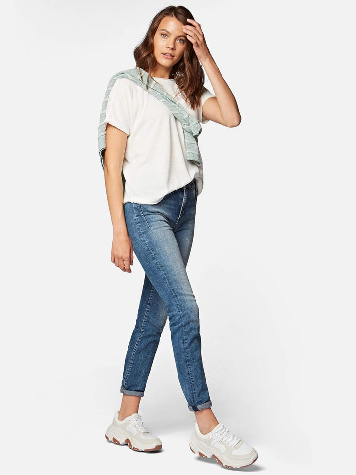 Mavi Women's Daria Straight Jeans 26W / 32L Blau (Mid Brushed Str 28922), 26W / 32L Blau (Mid Brushe