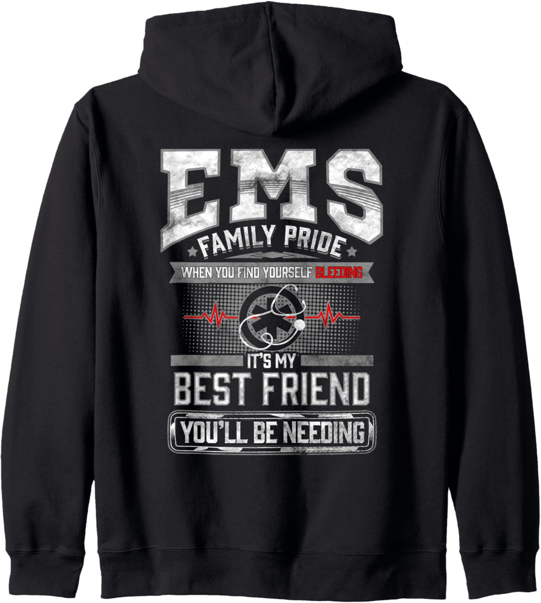 EMT Hoodie Sanitäter Zitat EMTs Bester Freund Lustiges Kapuzenjacke