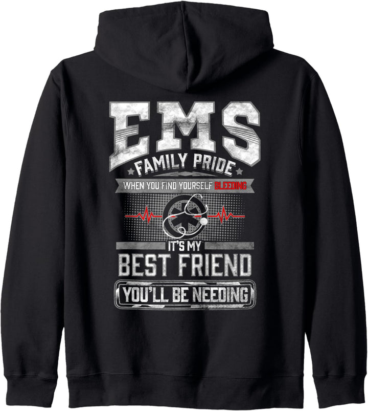 EMT Hoodie Sanitäter Zitat EMTs Bester Freund Lustiges Kapuzenjacke