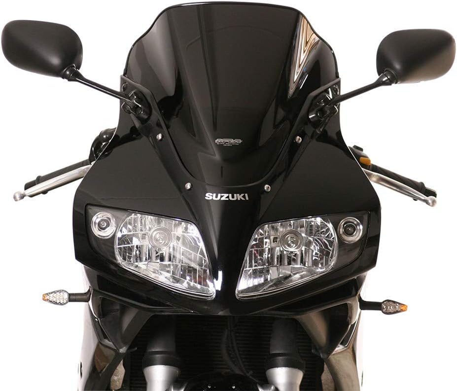 MRA Motorrad-Verkleidungsscheibe Racingscheibe R schwarz für Suzuki SV 650/1000 S 2003-2008, Schwarz