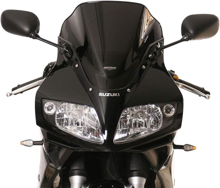 MRA Motorrad-Verkleidungsscheibe Racingscheibe R schwarz für Suzuki SV 650/1000 S 2003-2008, Schwarz