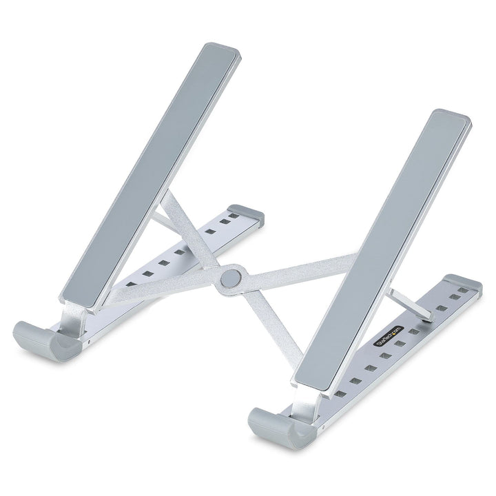 StarTech.com Foldable Laptop Riser Stand, Portable Height Adjustable Ergonomic Laptop Stand, Ventila
