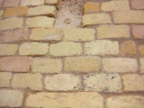 150 rechteckige Ruinenbausteine, sandfarbig (Ocker)