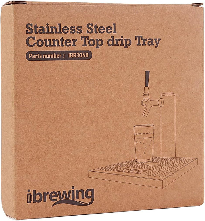 15 cm Edelstahl-Tropftray für Hausbar – spülmaschinenfest, Premium-Design