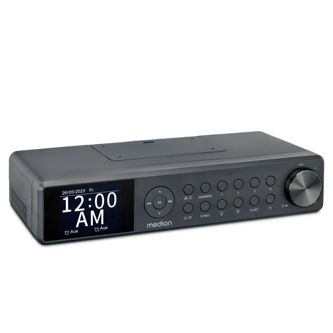 MEDION P66750 Küchen Unterbauradio (DAB+ Küchenradio, PLL UKW Radio, dimmbares TFT Farbdisplay, Koch