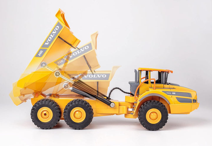 Carson 500907669 1:20 Muldenkipper Volvo A40G 100% RTR - Ferngesteuertes Baufahrzeug für Kinder ab 8
