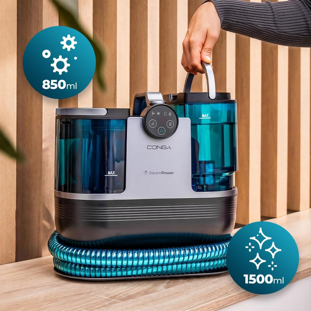 Cecotec Polsterreiniger Conga 7000 Carpet&amp;Spot Clean Steam XXL Neo. 1700 W, Dampffunktion, 3-in-1 sp
