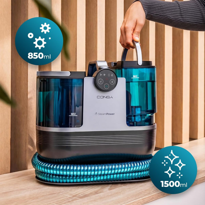 Cecotec Polsterreiniger Conga 7000 Carpet&amp;Spot Clean Steam XXL Neo. 1700 W, Dampffunktion, 3-in-1 sp