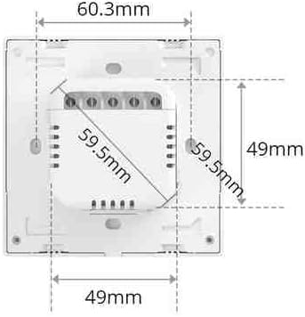 NSPanel Smart Switch - Smart Home, Alexa, Google, eWeLink (EU Schwarz), Eu Schwarz