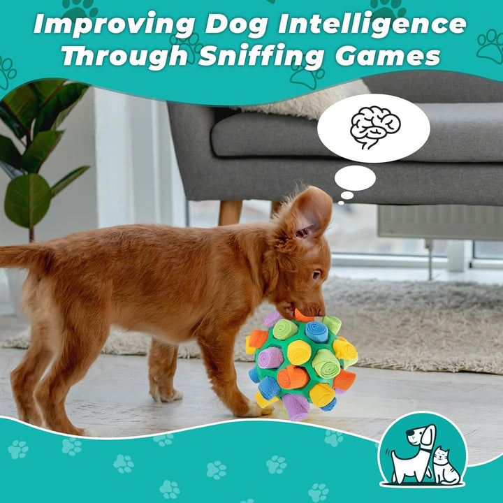 Schnüffelball für Hunde Interaktiver Schnüffelteppich Puzzle Spielzeug Tragbarer Slower Food Trainin