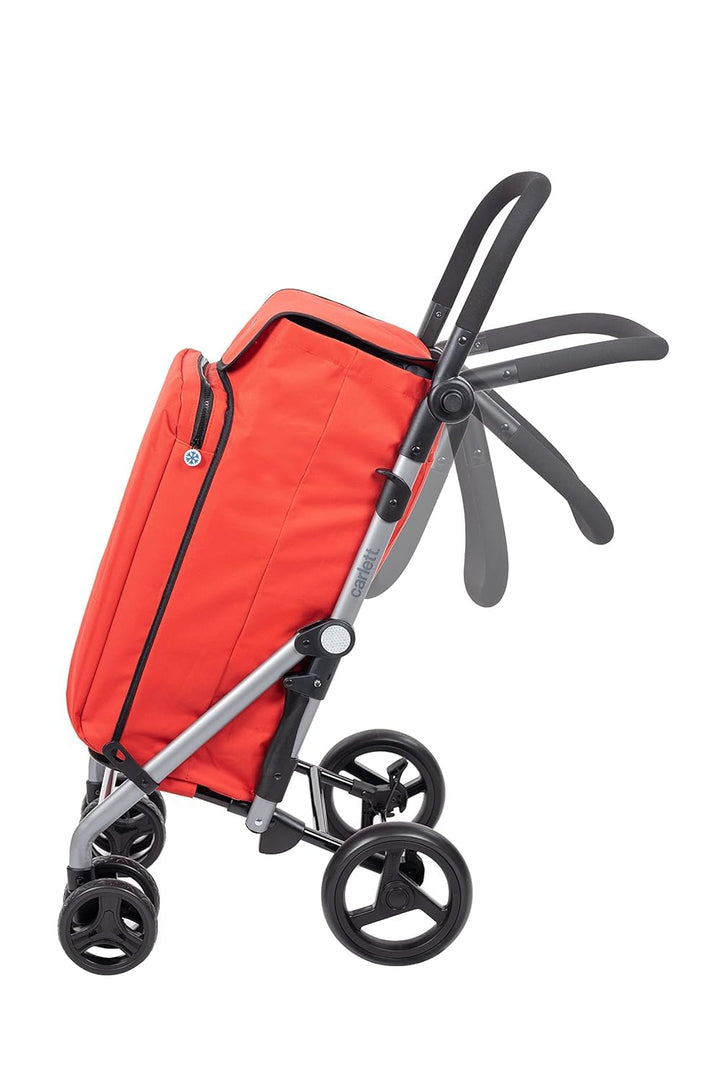 Carlett - Lite Family Lett470 | Warenkorb | Zusammenklappbarer Einkaufswagen | 4 Räder | Verstellbar