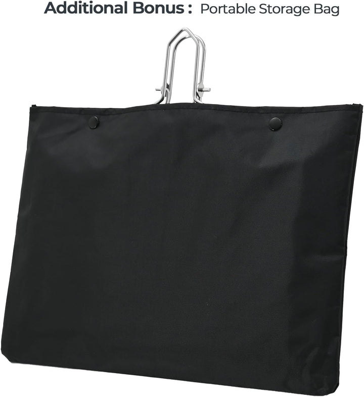 Grillkorb, Tragbarer Grillkorb, Edelstahl Faltbare BBQ Grill Mesh Klemme mit abnehmbarem Griff für F