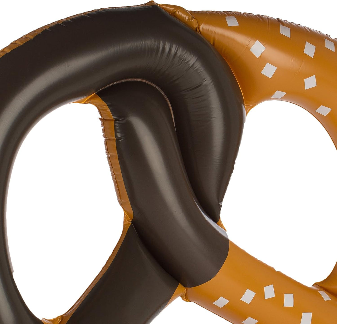 Riesen-Schwimmring „Brezel“, grosses Schwimmkissen, aufblasbares Schwimmgerät in Brezel-Form für Erw