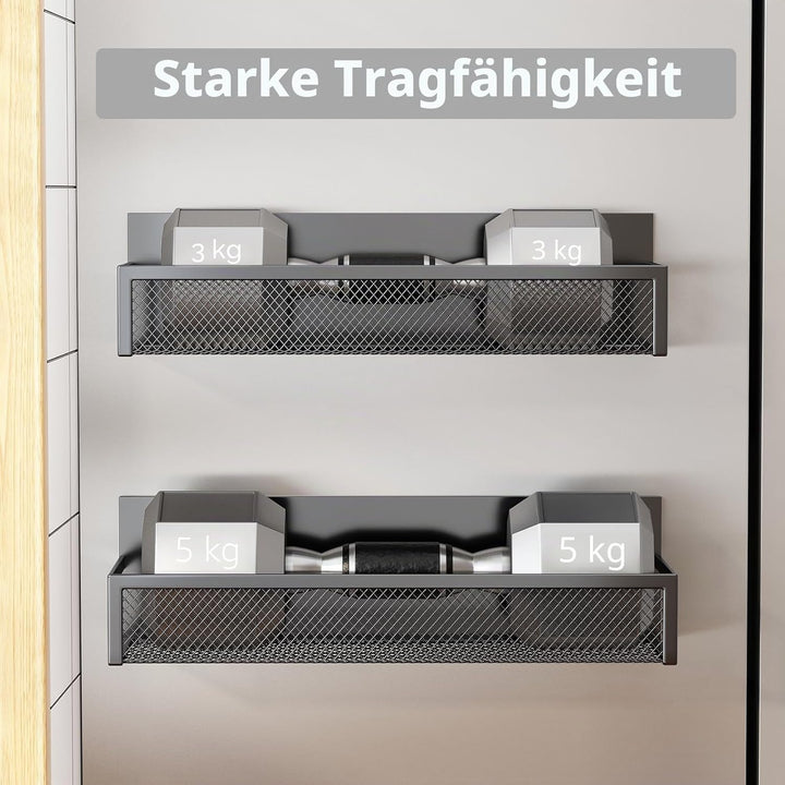 Magnetisches Gewürzregal für Kühlschrank, 2 Pack Magnetregal, Kühlschrank Magnet Organizer mit beweg