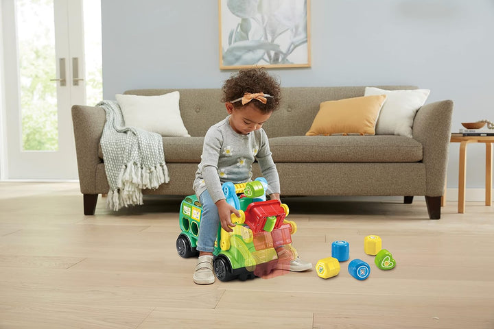 VTech Baby 2-in-1 Recycling-Rutschauto – Rutschfahrzeug und Sortierspielzeug in einem – Recycling sp