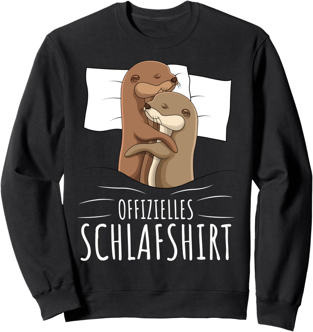 Offizielles Schlafshirt Otter Schlafanzug Seeotter Sweatshirt