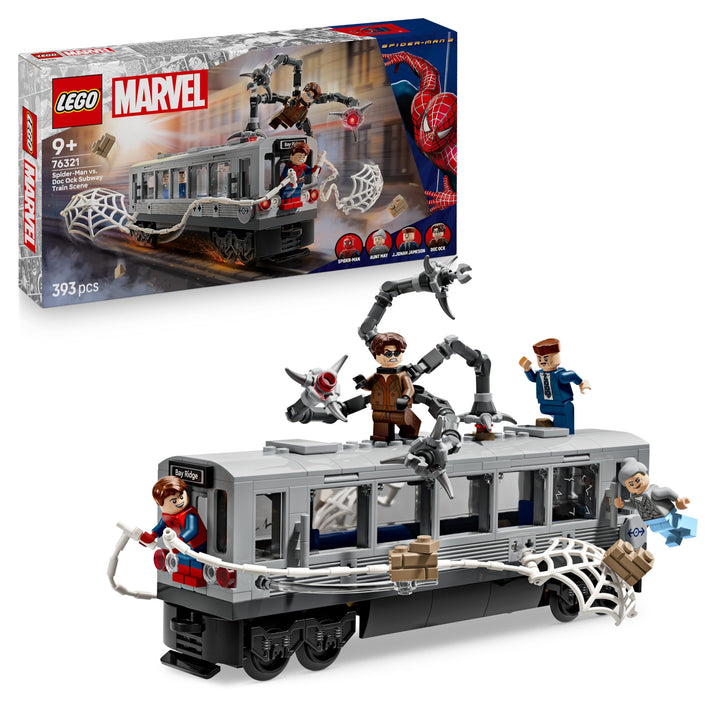 LEGO ǀ Marvel Spider-Man vs. Doc Ock: Showdown in der U-Bahn - Kreatives Spielzeug mit Superhelden M