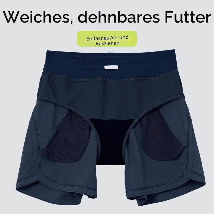 WILLIT Damen 7" Badeshorts Schwimmen Boardshorts Badehose Schnell Trocknend Bikini Shorts High Waist