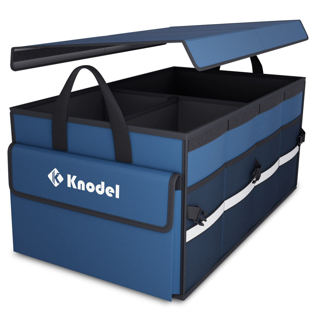 K KNODEL Autostruktur-Organisator mit faltbarem Deckel, Autospeicherbox und tasche, grosser Kofferra