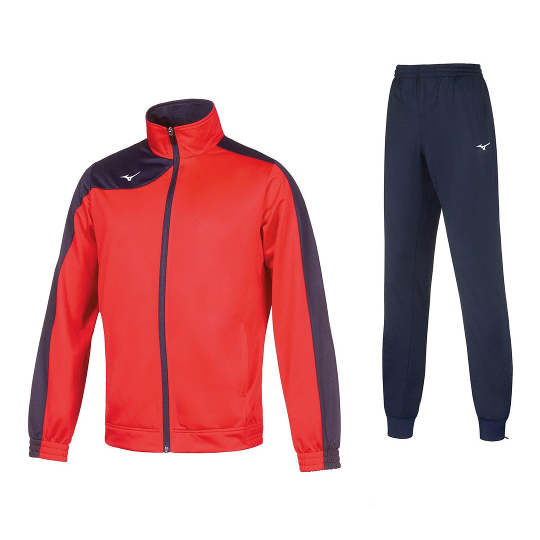Mizuno Herren Kobe Knitted Tracksuit Trainingsanzug (1er Pack) L Rot / Marineblau, L Rot / Marinebla