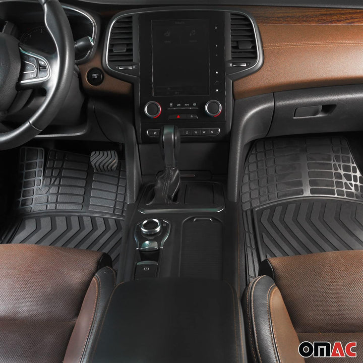 Fussmatten Gummimatten kompatibel mit Audi Q3 Automatten 3D Passform Schwarz