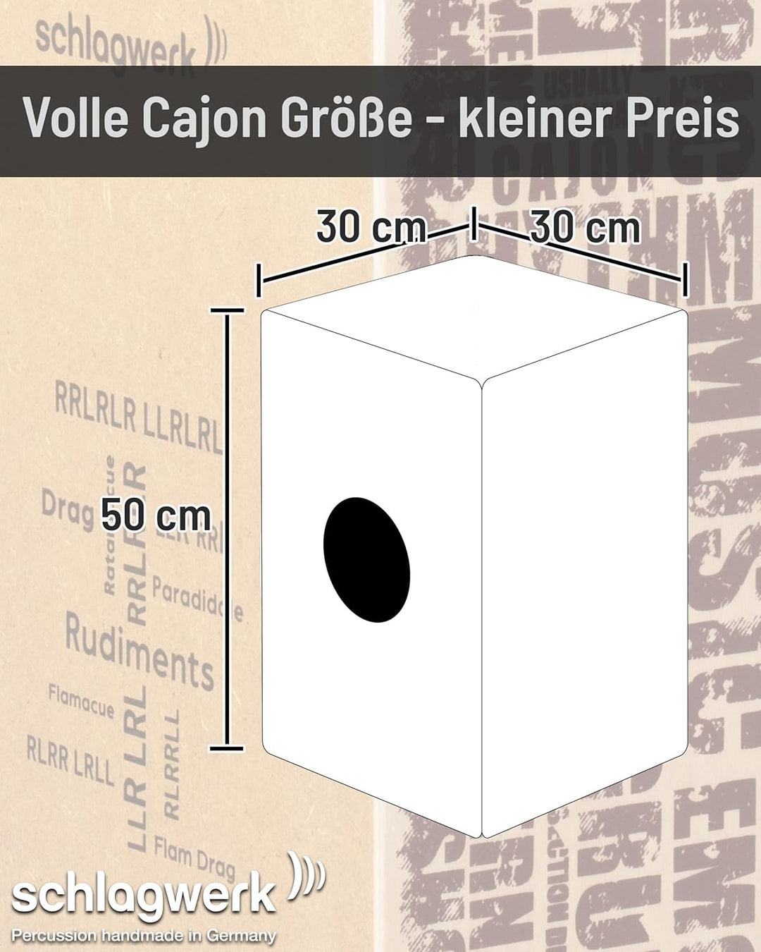 Schlagwerk - CP86 - Cajon Rudiments Styles - Medium