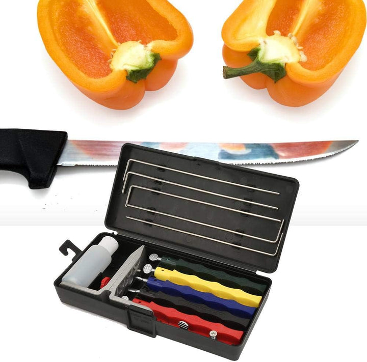 Messerschärfer, Schleifer Schärfstein Set Professionelle Küche Fix-Angle Messerschärfer System Kit f