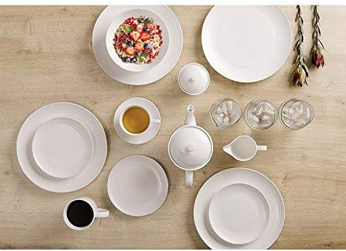 Maxwell & Williams Basics Diamanten Rand Suppenteller, weiss, 22,5 cm, 1 Stück
