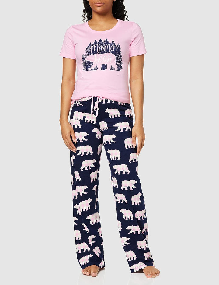 Hatley Damen Pyjamahose 42 Mama Bear Jersey, 42 Mama Bear Jersey