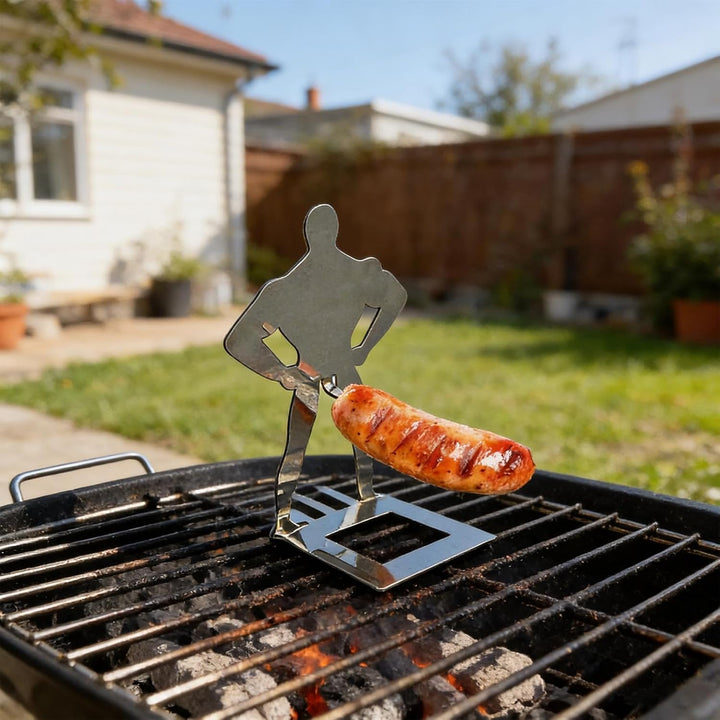 Grillmännchen für Wurst | 4 Stück Würstchenhalter Grill Männchen | Bratwurst Halter | Hot Dog Halter