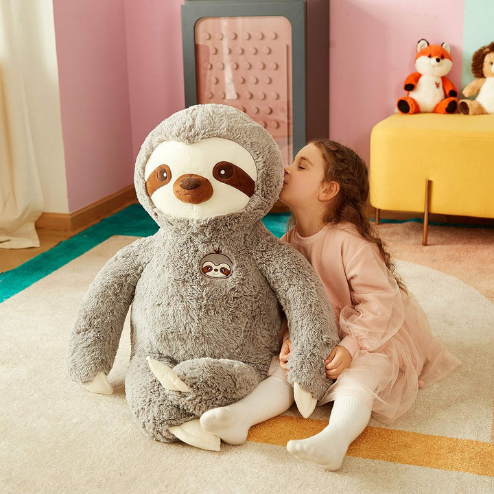 IKASA Gross Faultier Stofftier Riesen 78cm Plüschtier Riesiges Kuscheltier Gross Weich Plüsch Spielz