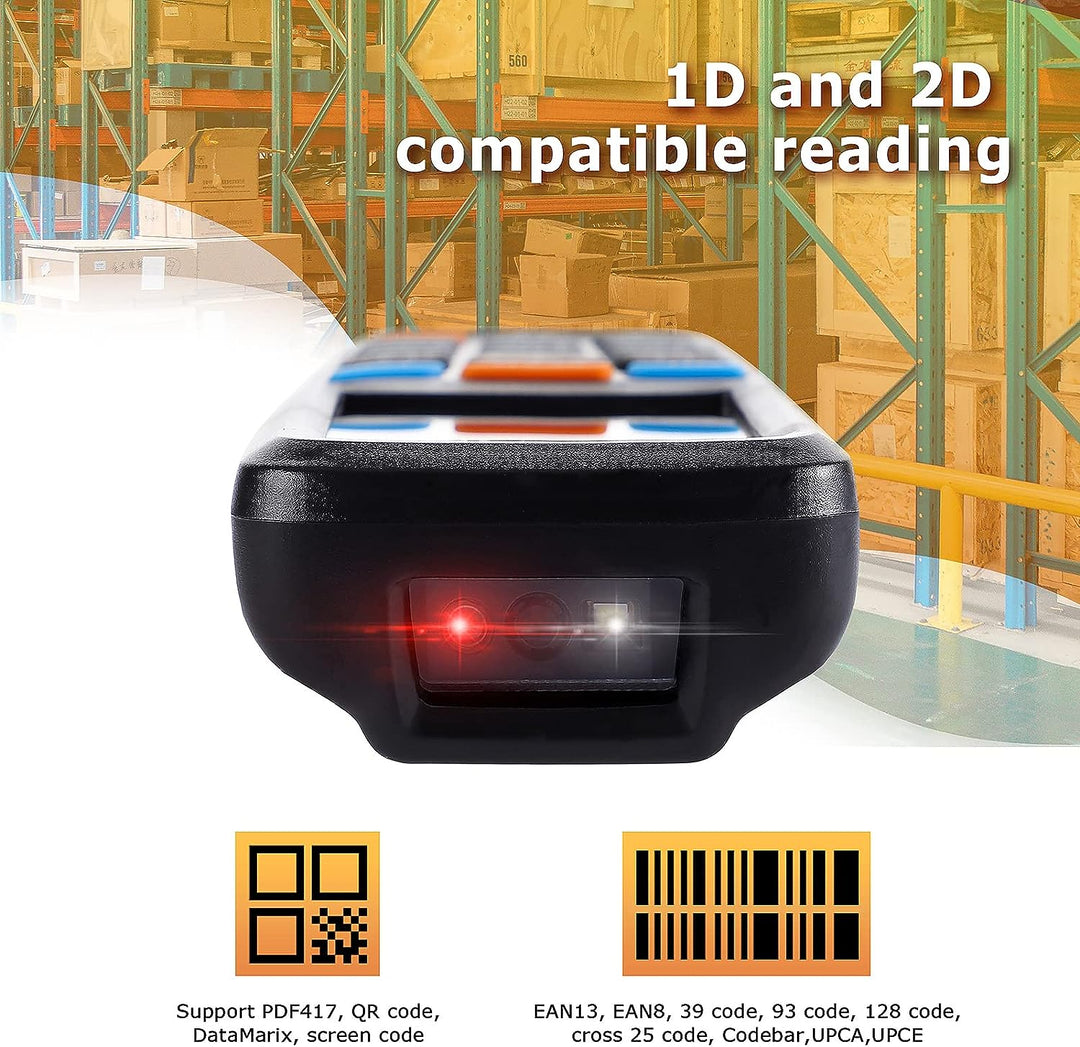 JRHC 2D Inventar Barcode-Scanner und Sammler mit 2.4GHz Wireless USB Empfänger Multifunktionaler 2.8