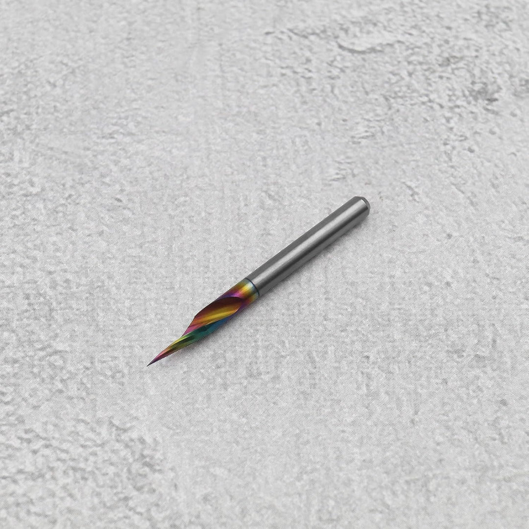The Lord of the Tools 3 Stück 1/8 Zoll Schaft V-Nut CNC-Fräser Schaftfräser 20/30/60 Grad 0,1 Mm 2-s
