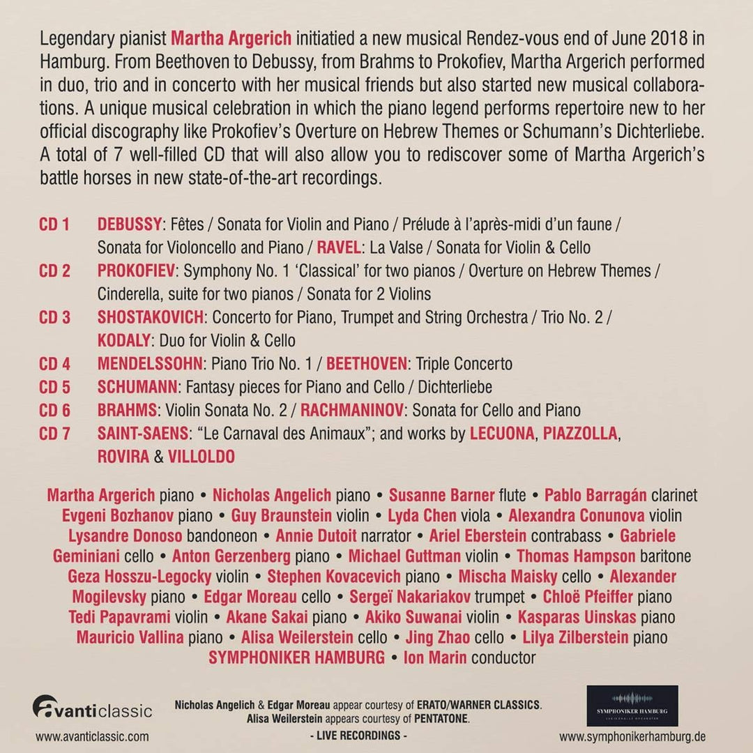 Rendez-vous with Martha Argerich, Audio-CD