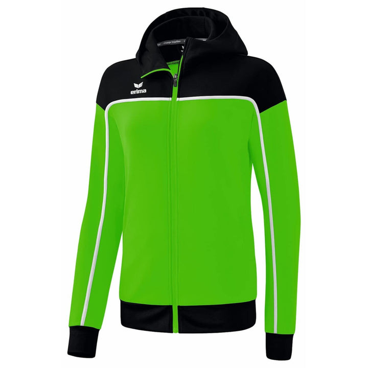 Erima Damen „CHANGE by erima" Trainingsjacke mit Kapuze 38 Green/Schwarz/Weiss, 38 Green/Schwarz/Wei