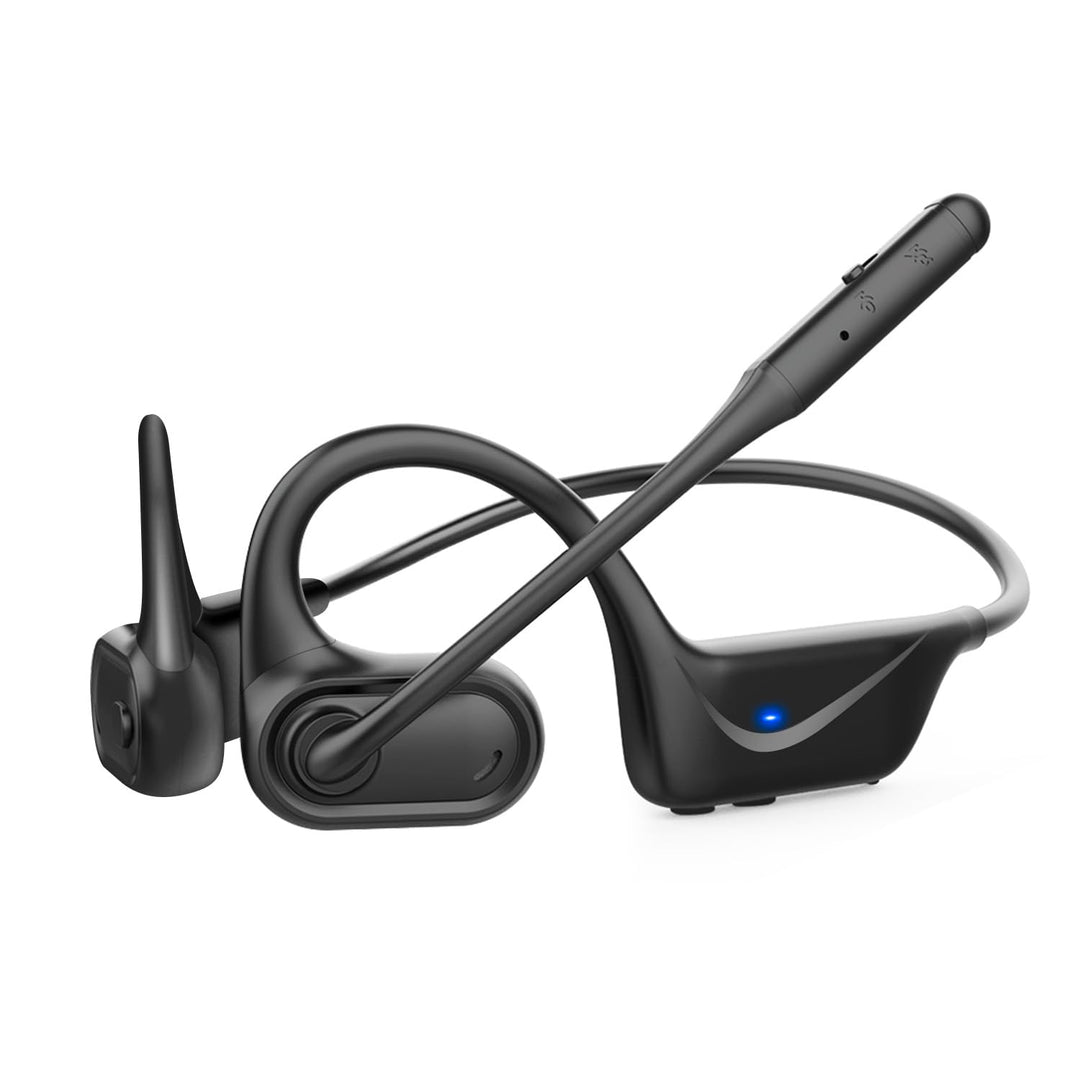 BANIGIPA Bluetooth 5.4 Headset mit Mikrofon, offene Kopfhörer mit Mikrofon, drahtloses Headset mit R