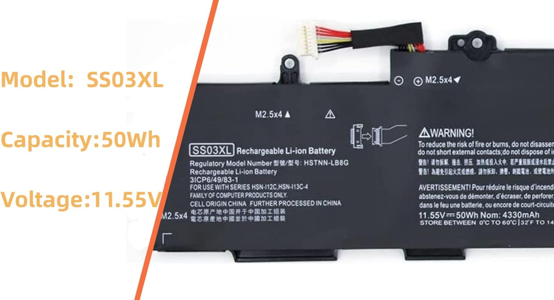 PUGASR SS03XL Laptop Akku Kompatibel mit HP EliteBook 730 735 740 745 830 836 840 846 G5 EliteBook 7