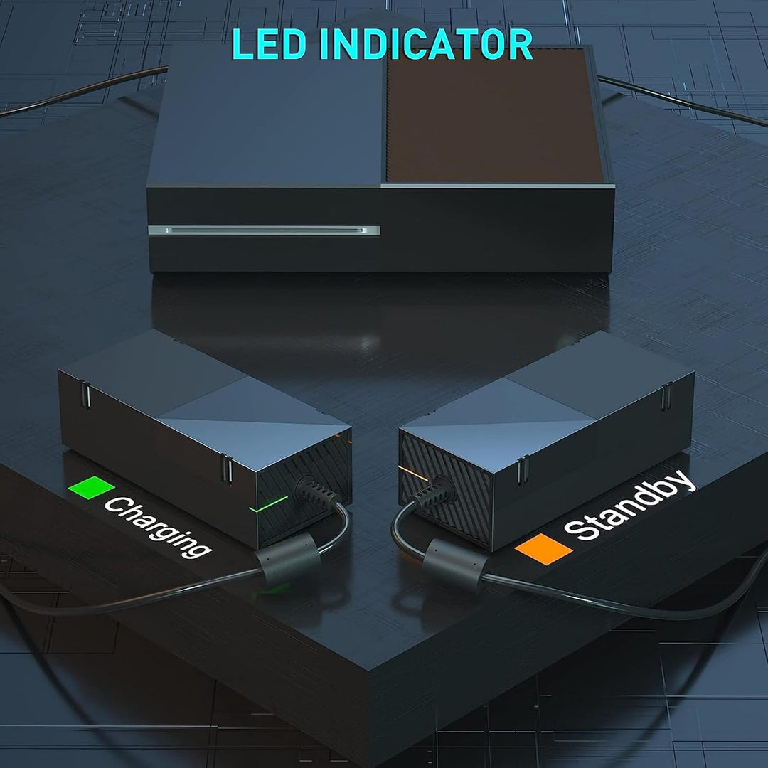 Netzteil Brick für One, AC Kabel Ersatz Power Brick Adapter mit Zwei LED Anzeigen für One Konsole, U