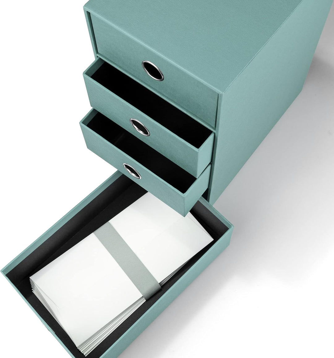 Rössler SOHO 4er Schubladenbox aus Papier | Büro Organizer Schreibtisch | Schubladen Organizer Büro